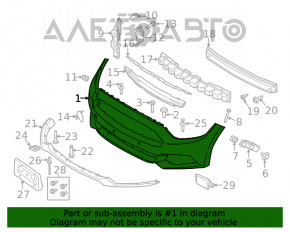 Bara fata goala Ford Mustang mk6 15-17