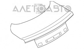 Крышка багажника Ford Mustang mk6 15- кабрио под спойлер
