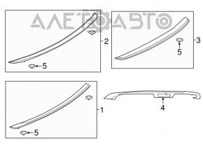 Spoilerul capacului portbagajului Ford Mustang mk6 15- coupe, tip 1