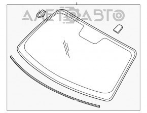 Parbriz Ford Mustang mk6 15- cu senzor de ploaie