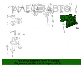 Подушка двигателя левая Honda Accord 18-22 1.5T