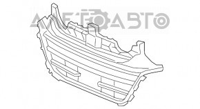 Grila inferioară a bara de protecție față a modelului Honda Accord 18-22 este ruptă.