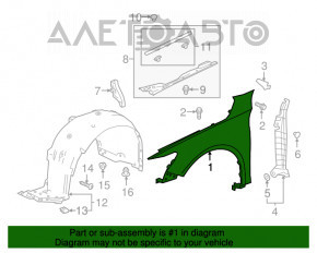 Aripa dreapta fata Honda Accord 18-22 rosie R569MX