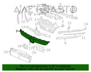 Центральный молдинг grill Honda Accord 18-22