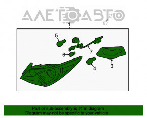 Lampa exterioară aripă dreapta Hyundai Sonata 11-15