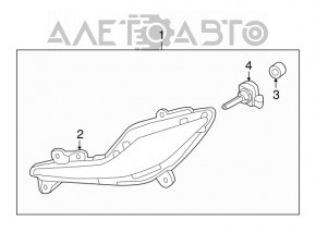 Противотуманная фара птф левая Hyundai Sonata 11-15