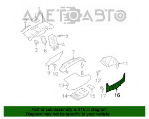 Capacul portbagajului pentru Infiniti G25 G35 G37 4d 06-14 este uzat.