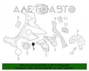 Blocare capac rezervor combustibil Infiniti QX30 17-