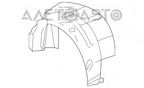 Captuseala aripa spate stanga Infiniti QX30 17 - nou original