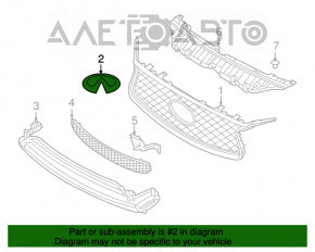 Emblema grilei radiatorului Infiniti QX30 17-