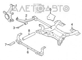 Maneta inferioara fata dreapta Infiniti QX30 17- FWD nou original OEM