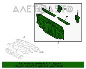 Panoul din spate al modelului Lexus ES300h ES350 13-18