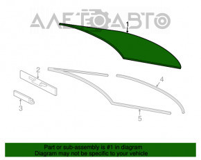 Стекло заднее Lexus ES300h ES350 13-18 царапины