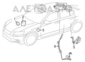 Senzorul pedalei de accelerație Lexus GX470 03-09