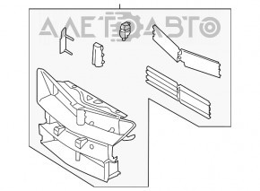 Jaluzele deflectorului radiatorului asamblate Lincoln MKC 15- cu motor electric