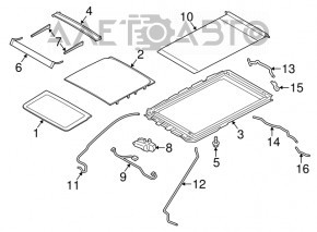 Geamul panoramic frontal al Lincoln MKC 15-