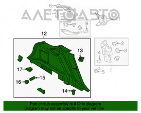 Capotă arc stânga Lincoln MKX 16-