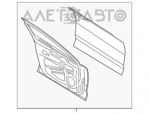Дверь в сборе передняя левая Lincoln MKZ 13-20