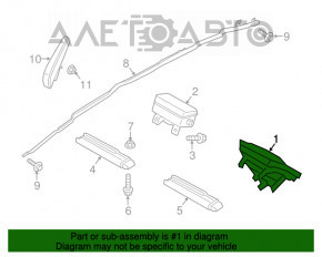 Airbag-ul de siguranță în volanul șoferului Lincoln MKZ 13-20 gri.