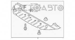 Protecție pentru bara de protecție față Lincoln MKZ 13-16, zgârieturi, crăpături, uzură