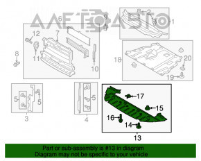 Protecție pentru bara de protecție față Lincoln MKZ 13-16, zgârieturi, crăpături, uzură