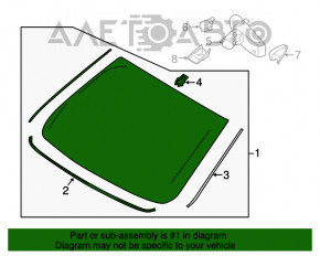 Parbriz Lincoln MKZ 13-20 PILKINGTON, aer pe margine