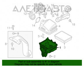 Carcasa filtrului de aer Mazda CX-9 16 - suport rupt