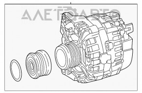 Generatorul Mercedes CLA 250 din anii 14-19 face zgomot din cauza rulmentului.