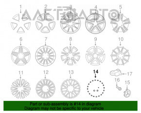 Комплект дисков R17 4шт Mercedes CLA 14-19 тип 1