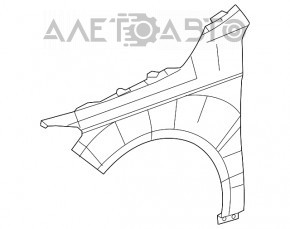 Aripa dreapta fata Mercedes CLA 14-19 grafit 787