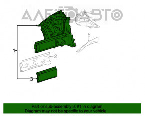 Partea din față stânga Mercedes CLA 14-19