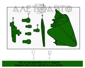 Lampa stânga Mercedes CLA 14-19