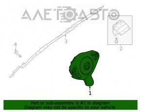 Подушка безопасности airbag в руль водительская Nissan Altima 13-18 черн