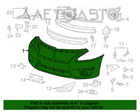 Bara fata goala Nissan Altima 13-15 pre-restilizare