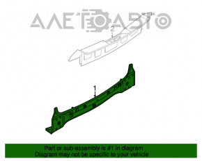 Panoul din spate al Porsche Cayenne 958 11-14, format din 2 piese