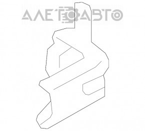 Buclele ușii din spate stânga jos Subaru XV Crosstrek 13-17, noi, originale OEM