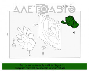 Motorul ventilatorului de răcire stânga pentru Subaru XV Crosstrek 13-17.