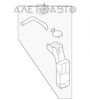 Rezervorul de expansiune al sistemului de răcire pentru Subaru Forester 14-18 SJ 2.5, 2.0, nou, original OEM.