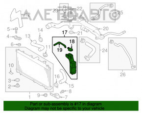 Rezervorul de expansiune al sistemului de răcire pentru Subaru Forester 14-18 SJ 2.5, 2.0, nou, original OEM.