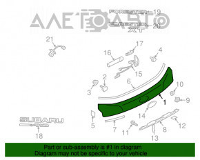Молдинг двери багажника Subaru Forester 14-18 SJ с эмблемой