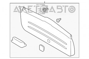 Обшивка двери багажника Subaru Forester 14-18 SJ потерта