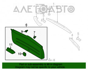 Capacul portbagajului pentru Subaru Forester 14-18 SJ este uzat