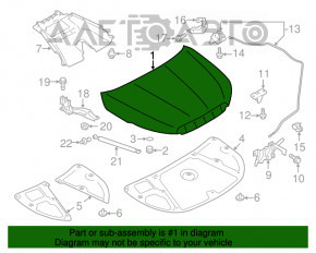 Капот голый Subaru Forester 14-18 SJ