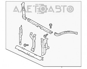 Televizor radiator Subaru Forester 14-18 SJ cu grile noi OEM original.