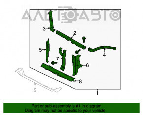 Televizor radiator Subaru Forester 14-18 SJ cu grile, șurub îndoit.