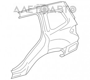 Aripa spate dreapta a un sfert Subaru Forester 14-18 SJ nou, neoriginal