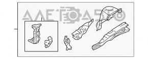 Partea din față stânga a Subaru Forester 14-18 SJ.