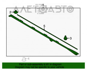 Bara stângă Subaru Forester 14-18 SJ, structură, zgârieturi.