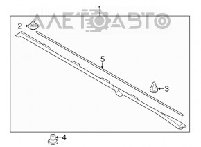 Bara stângă Subaru Forester 14-18 SJ, structură, zgârieturi.