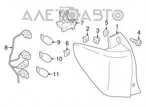 Фонарь правый Subaru Forester 14-16 SJ дорест новый OEM оригинал